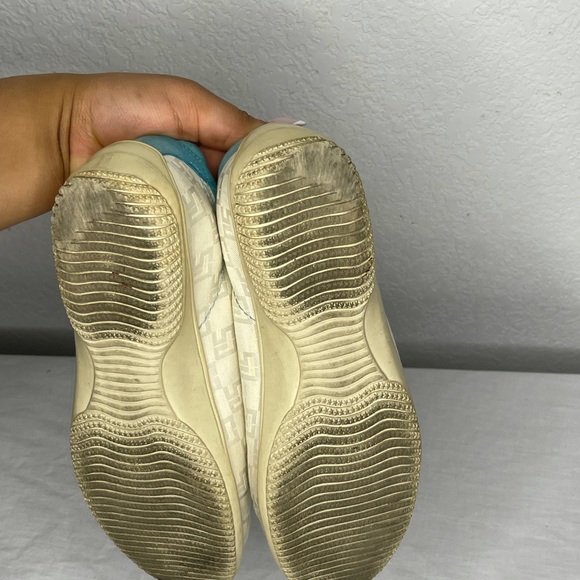 St. John Sport teal and cream tennis shoe - Picture 5 of 5